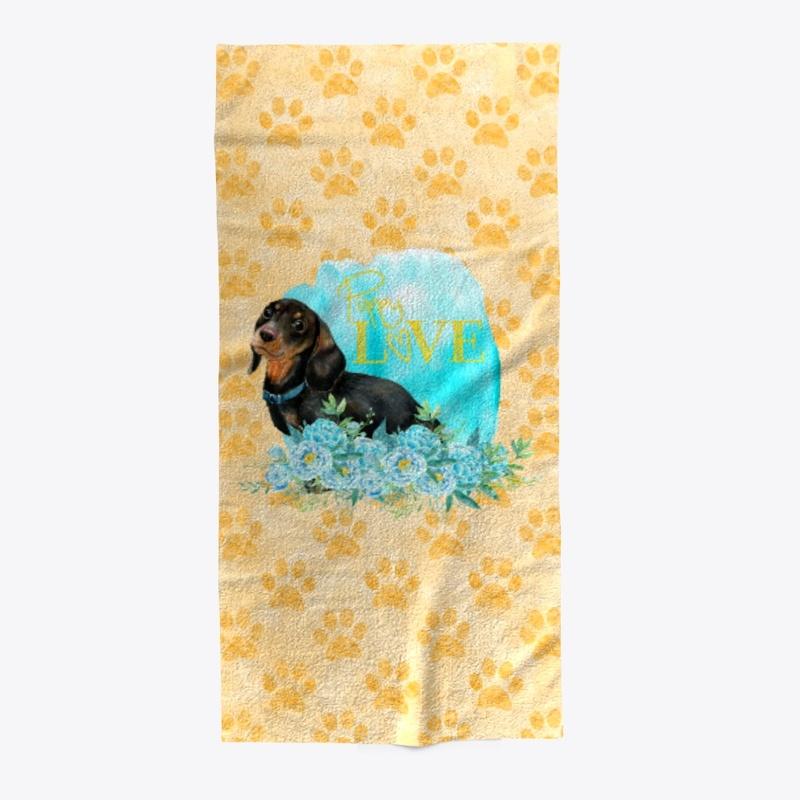 Puppy Love Beach Towel